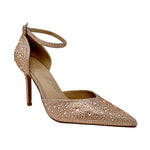 Tacones ankle strap Indra para mujer color nude