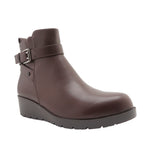 Botines de cuña Xamira para mujer color café