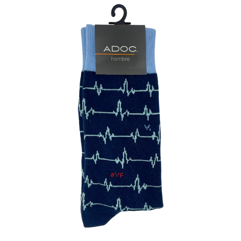 Calcetines Pulso unisex color azul