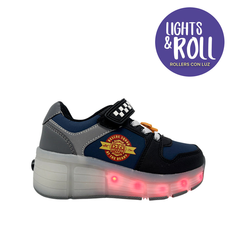 Tennis Cars para niño color navy y blanco