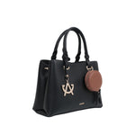 Cartera satchel Alora para mujer color negro