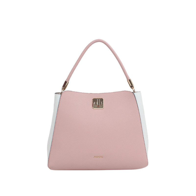 Cartera satchel Coco para mujer color blush