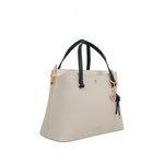 Cartera satchel Bunty para mujer color beige