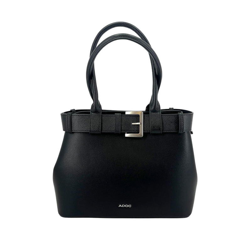 Cartera satchel Kaya para mujer color negro