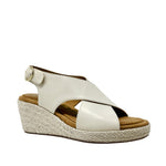 Sandalias de cuña Willow para mujer color hueso