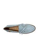 Mocasines Fred para mujer color celeste