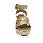 Sandalias de cuña Casey para mujer color dorado