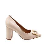 Tacones Willamina para mujer color hueso
