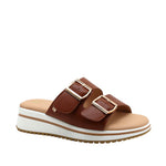 Sandalias de cuña Indra para mujer color tan