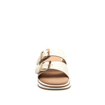 Sandalias de cuña Indra para mujer color hueso