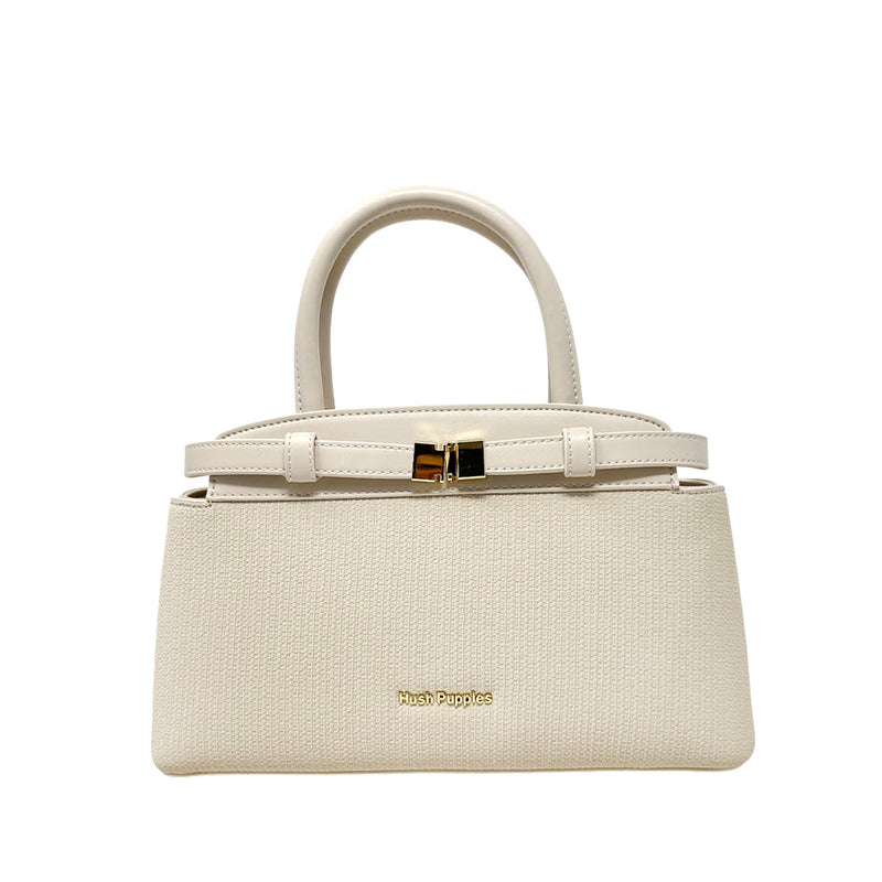 Cartera Satchel Clara para mujer color nude