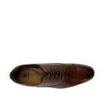 Oxfords cap toe Marc para hombre color tan
