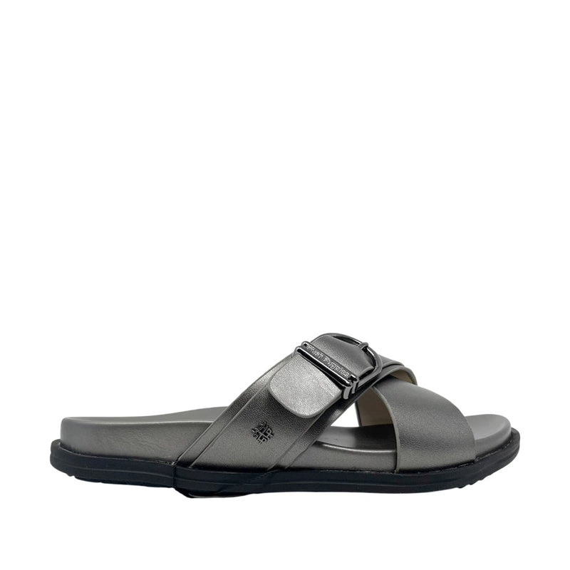Sandalias flats Darci para mujer color pewter