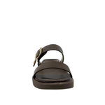 Sandalias flats Valia para mujer color café