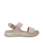 Sandalias flats Denisse para mujer color blush