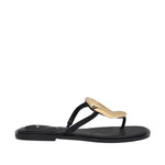Sandalias flats Daria para mujer color negro