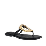 Sandalias flats Daria para mujer color negro