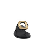 Sandalias flats Daria para mujer color negro