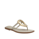 Sandalias flats Daria para mujer color hueso