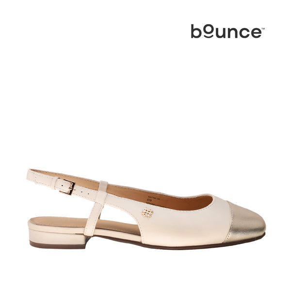 Ballerinas slingback Katte para mujer color hueso