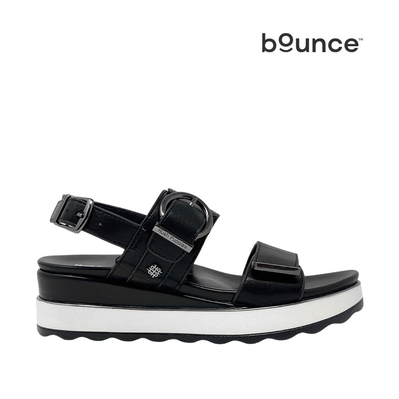 Sandalias flats Gillian para mujer color negro