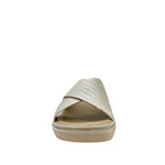 Sandalias flats Shasta para mujer color hueso