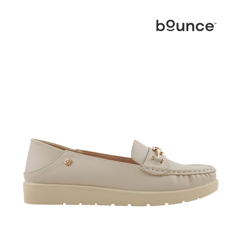 Mocasines Andrea para mujer color hueso