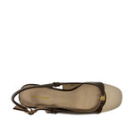 Tacones slingback Margot para mujer color café