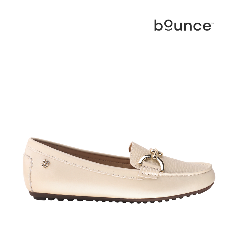 Mocasines Lorry para mujer color hueso