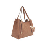 Cartera satchel Hilda para mujer color camel