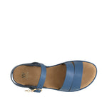 Sandalias flats Dalila para mujer color celeste