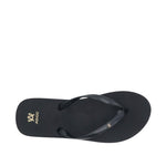 Sandalias playeras Ginny para mujer color negro