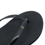 Sandalias playeras Ginny para mujer color negro