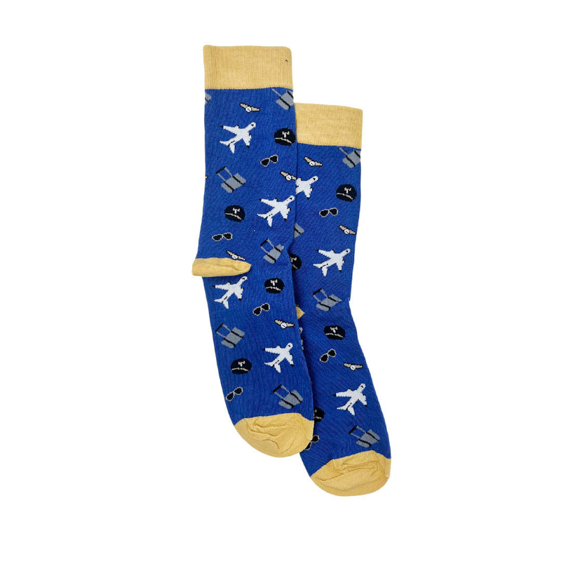 Calcetines Avion para hombre color azul