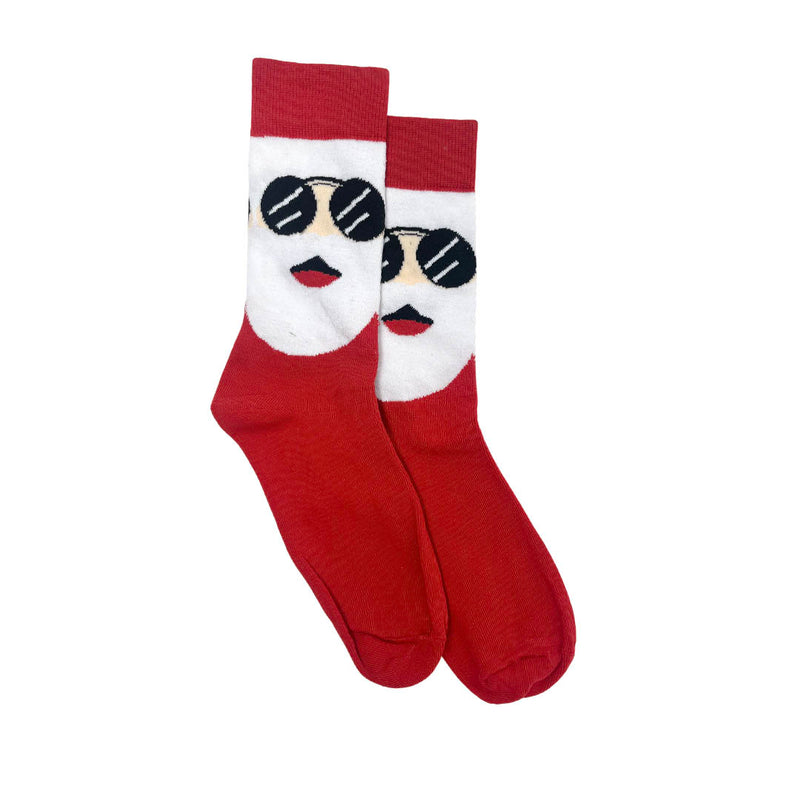 Calcetines Santa para hombre color rojo