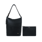 Cartera satchel Zara para mujer color negro