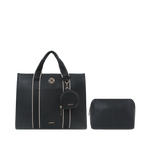 Cartera tote Ornella para mujer color negro