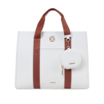 Cartera tote Ornella para mujer color hueso