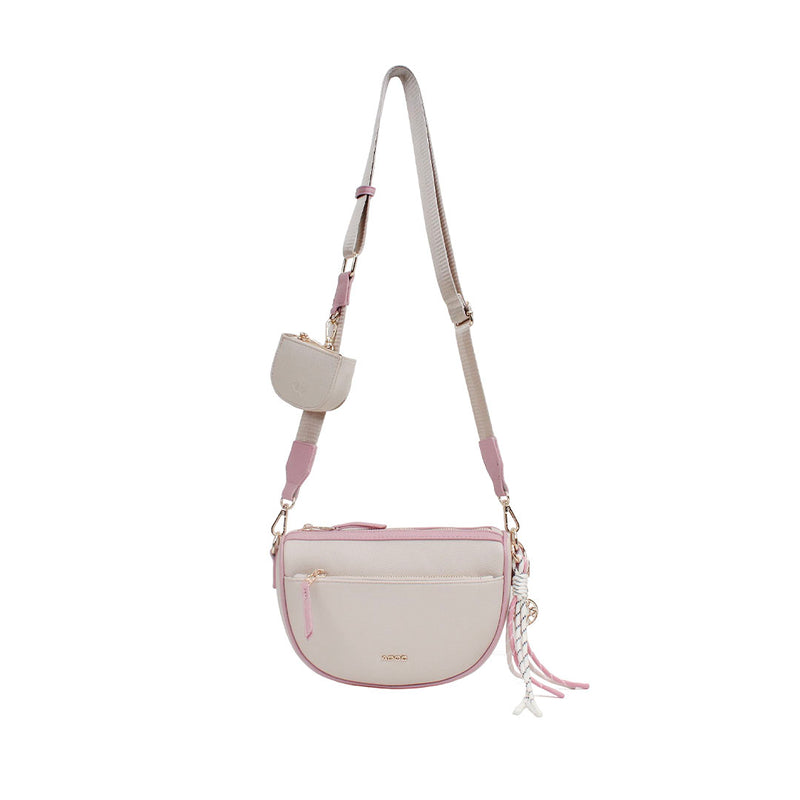 Cartera crossbody Susi para mujer color nude