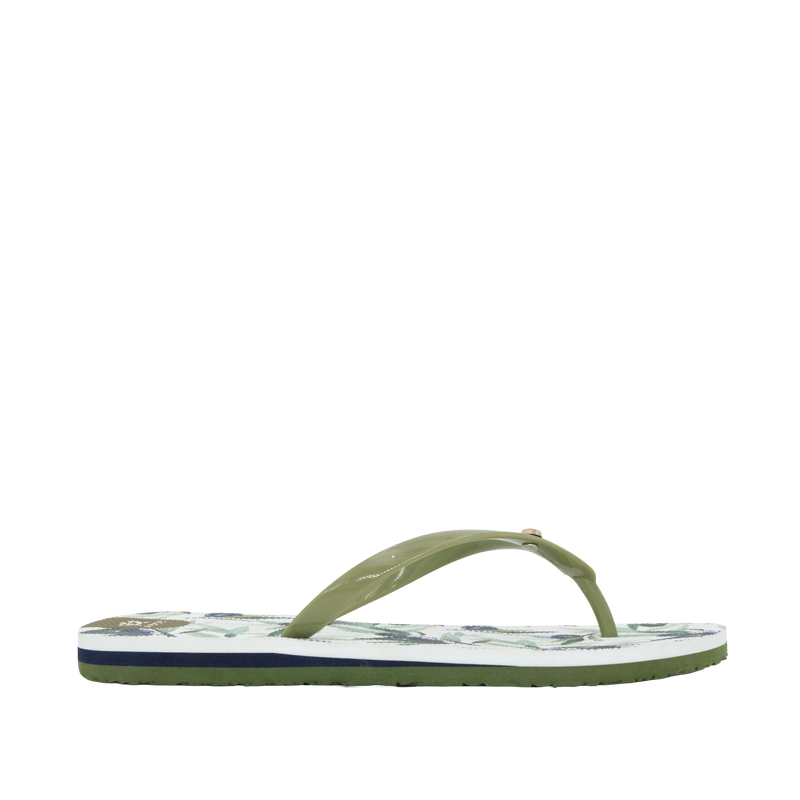 Sandalias flats Ginny para mujer color olivo