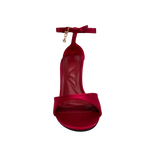 Sandalias de tacón Silvie para mujer color rojo