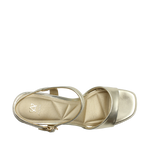 Sandalias de tacón Physis para mujer color dorado