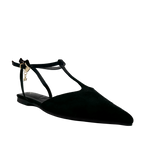 Ballerinas ankle strap Nivika para mujer color negro