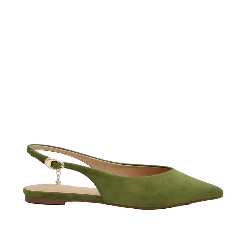 Ballerinas slingback Mila para mujer color olivo
