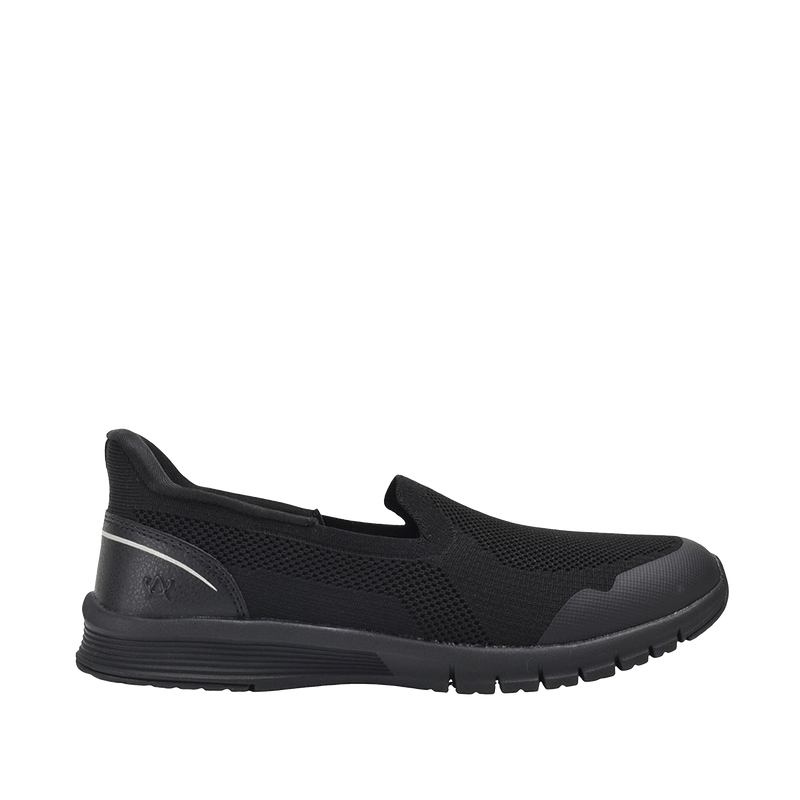 Tennis slip on Swag para mujer color negro
