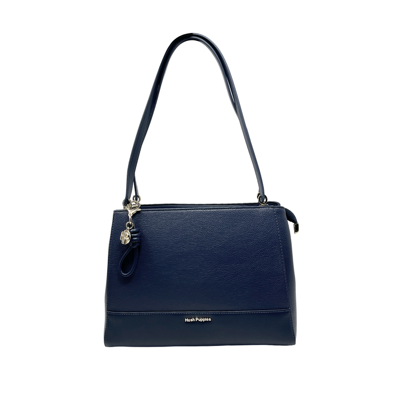 Cartera satchel Salome para mujer color navy