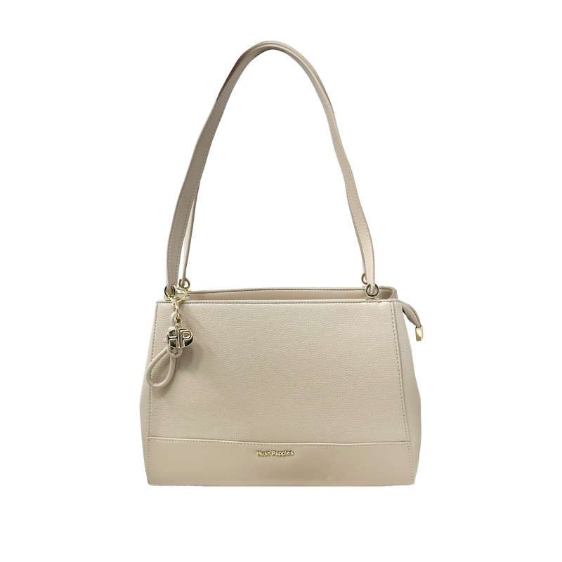 Cartera satchel Salome para mujer color arena