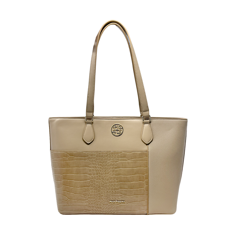 Cartera tote Tiana para mujer color taupe