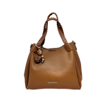 Cartera satchel Octavia para mujer color tan