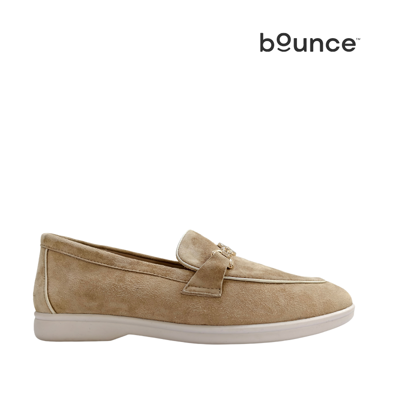 Mocasines Samantha para mujer color taupe